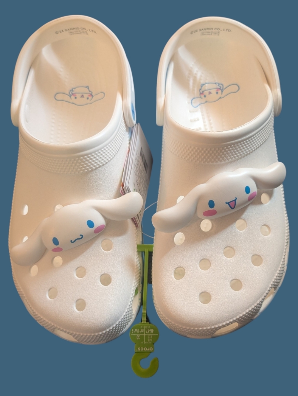NWT Crocs HELLO KITTY & FRIENDS CINNAMOROLL CLASSIC CLOG 50th Anniv. M 12 W 14